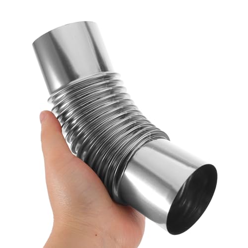 Codo de acero inoxidable para chimenea de 45 grados y 3 piezas para estufas 5