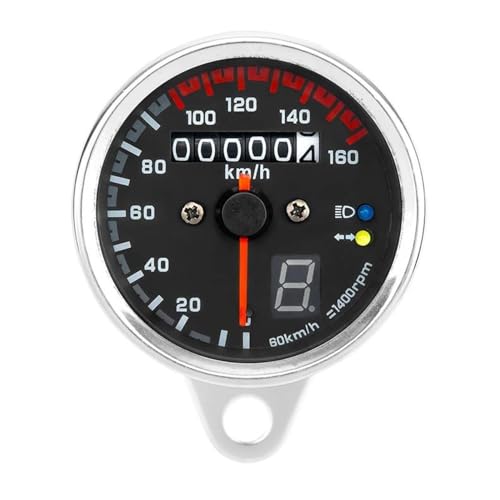 Compteur de vitesse moto 12V odomètre rétroéclairé pour CG125