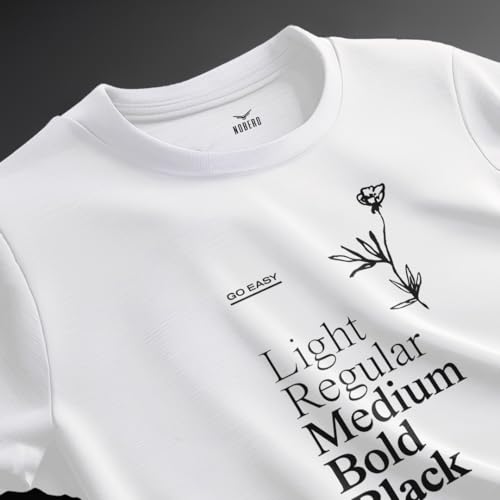Image of Nobero Men's Regular Graphic Printed T-Shirt for Men | Soft Cotton | Classic Fit | Printed Casual Tshirt for Men