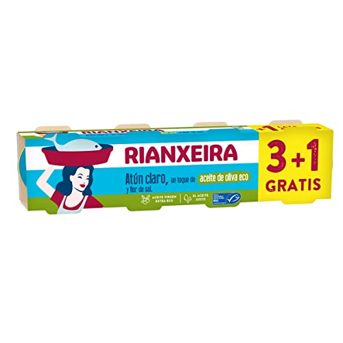 RIANXEIRA šviesus tunas MSC ekologiškame alyvuogių aliejuje...