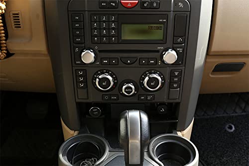 CHEYA ABS Chrome Car Air Conditioner Volume Adjustment Knob Cover Trim for Land Rover Discovery 3 LR3 2004-2009 Car Accessories