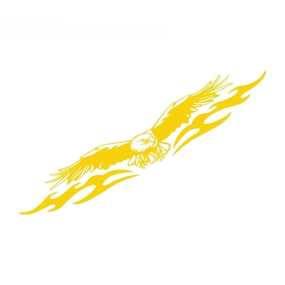Car Windshield Stickers Automobile Truck Windscreen Eagle Shape Vinyl(Yellow)