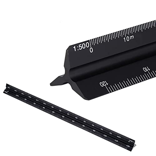 ◆Ampio utilizzo: il righello metrico multifunzionale può essere utilizzato per tagliare, misurare, disegni professionali, decorazioni, aule e uffici. Gli strumenti di misurazione perfetti per architetti, disegnatori, ingegneri, insegnanti e studenti.