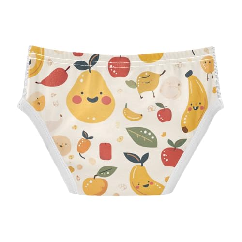 KLL Cute Fruits Bananas Apples Pears Scandinavian Styloddler Boys Cotton Nighttime Underwear Breathable Undies2