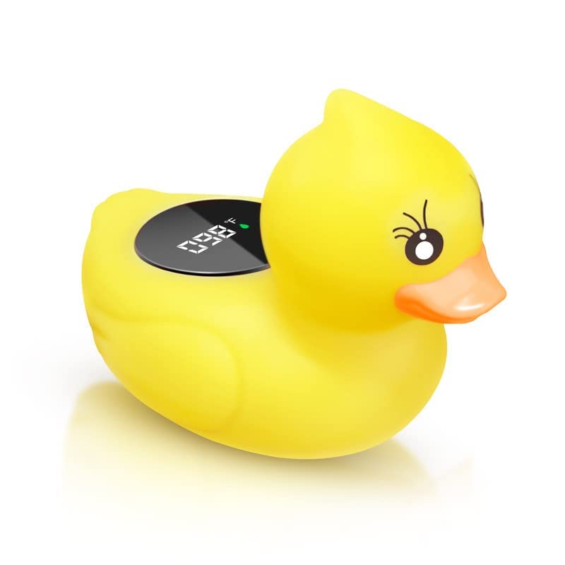 NALACAL Baby Bath Thermometer - Digital Bathtub Temperature Thermometer, Kids Bathroom Safety Bathing Floating Toy for Infant Newborn, Silent Color Warning, Auto ON/Off Temperature Prompt