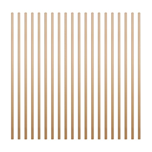 VOSAREA 100 pitillos de paja natural 20 cm desechables miniatura 1