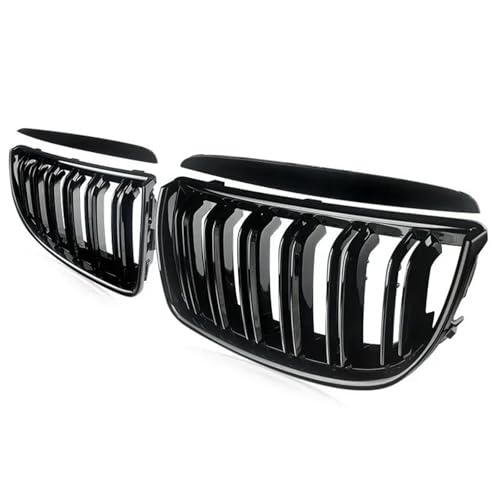 Rejilla de doble línea negro brillo para BMW Serie 3 E90 y E91 modelos de 2005 a 2008
