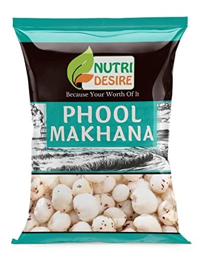 Nutri Desire Fox Nuts (Phool Makhana) 1kg Gorgon Nut Puffed Kernels