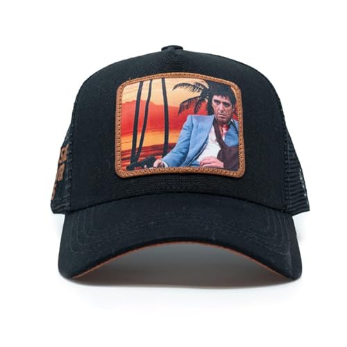 GOLD STAR HAT Scarface Trucker hat Unisex Black Cap