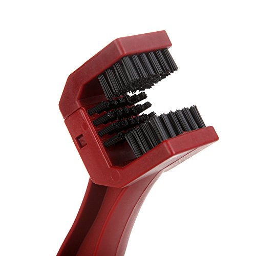 RuleaxAsi Ciclismo motocicleta bicicleta cadeia manivela escova limpador ferramenta de limpeza verme