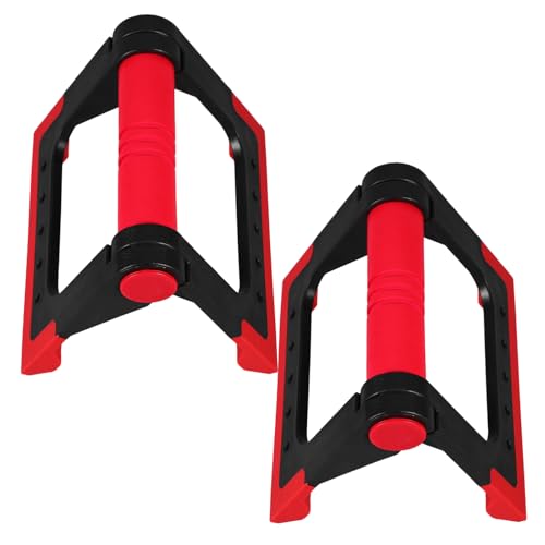 HANABASS 1 Pair Push-up Handles Rotating Rack Compact Home Fitness Equipment for Men/women