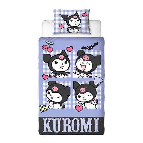 Parure de lit Hello Kitty réversible en polycoton pour chambre enfant - 8