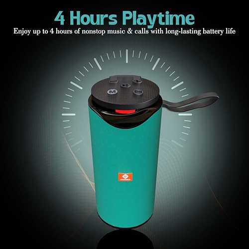 Image of MAKPOWER BEAT Box 10W Bluetooth Speaker - Wireless, Portable, Premium Bass, 4 Hours Playtime, Built-in Mic, TF /USB Support - Perfect for Outdoor, Home, Travel & Parties (Green)