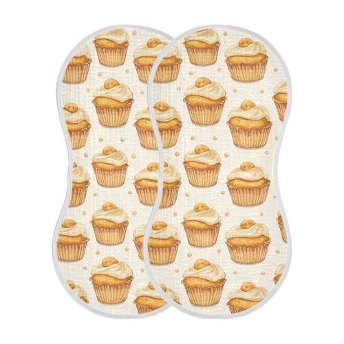 vvfelixl Sweet Honey Muffins Burp Cloths for Baby Boy Girls Baby Washcloths Burp Rags 1 Pack 7