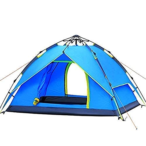 Auvent de tente à dôme camping étanche : abri automatique 3-4 personnes rapide à emballer