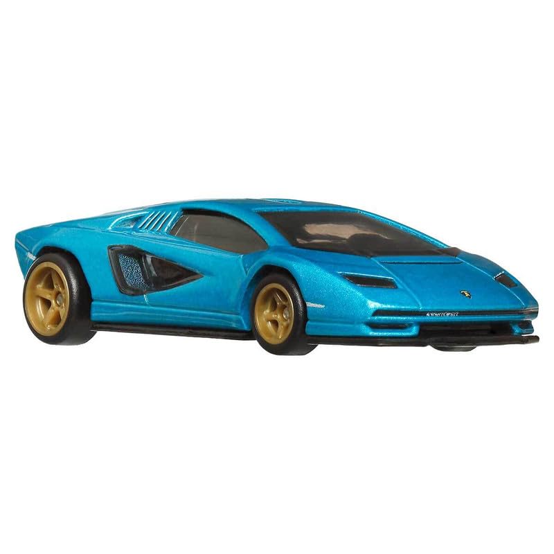 Image of Hot Wheels Premium Boulevard Lamborghini Countach LPI 800-4 for 3 Years & Above (Blue)