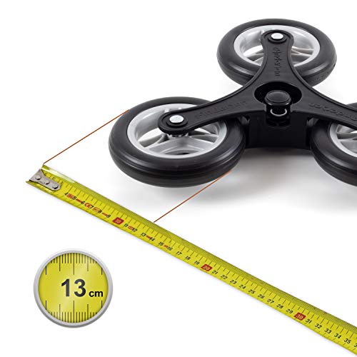 Andersen Shopper Treppensteiger Scala Stahl mit Rad Ø 3 x 13 cm und 47 Liter Tasche Hera rot – Bild 8