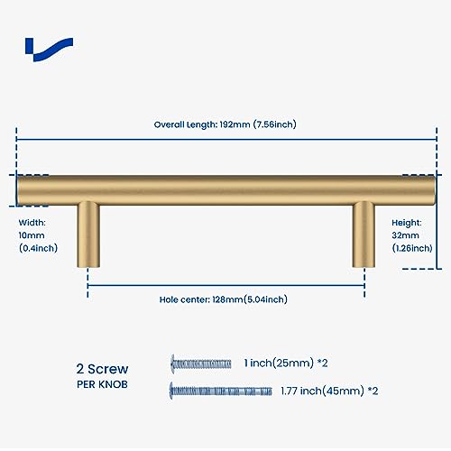 Lontan 5 Pack Kitchen Cabinet Handles - Image 2