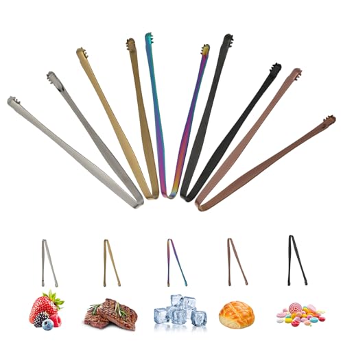 Vvluvva 5 Pcs Egg Chalaza Removal Tool with Toothed Stainless Steel Tongs, Compact 5.9