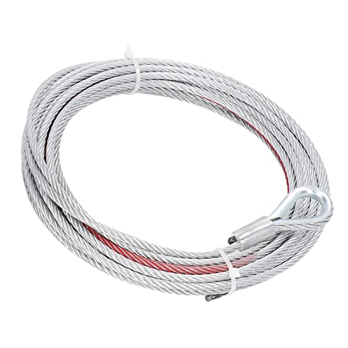 Câble de Treuil de 4 500 LB, Corde en Acier Inoxydable de 5,5 Mm de Diamètre, Durable, Forte capacité de Charge, Bon Remplacement, Large Application pour Les Treuils de
