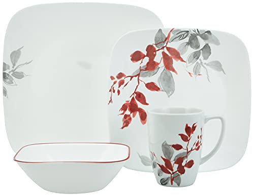 CORELLE Square Kyoto Leaves 16-pc Set - Image 2