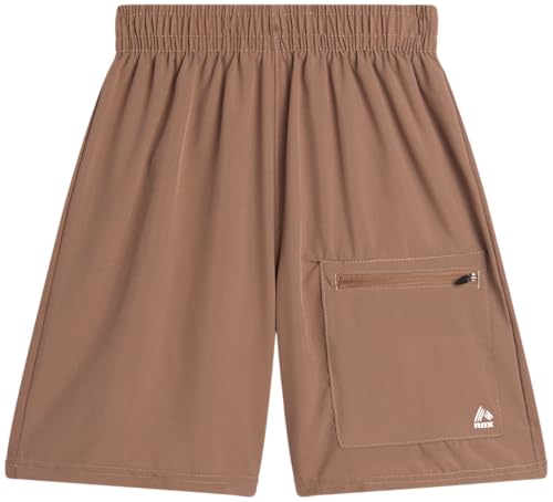 Image of RBX Boys Athletic Shorts Set - 2 Piece Lightweight Short Sleeve Performance T Shirt and Woven Pull-On Running Shorts for Boys
