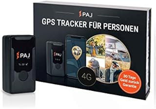 PAJ GPS Tracker - Easy Finder 4G - GPS-Tracker für Senioren, Demenz - Ortungsgerät mit SOS-Notrufknopf - GPS Tracker Kinder - bis zu 10 Tage Akkulaufzeit (im Standby-Modus) - Mini GPS Tracker