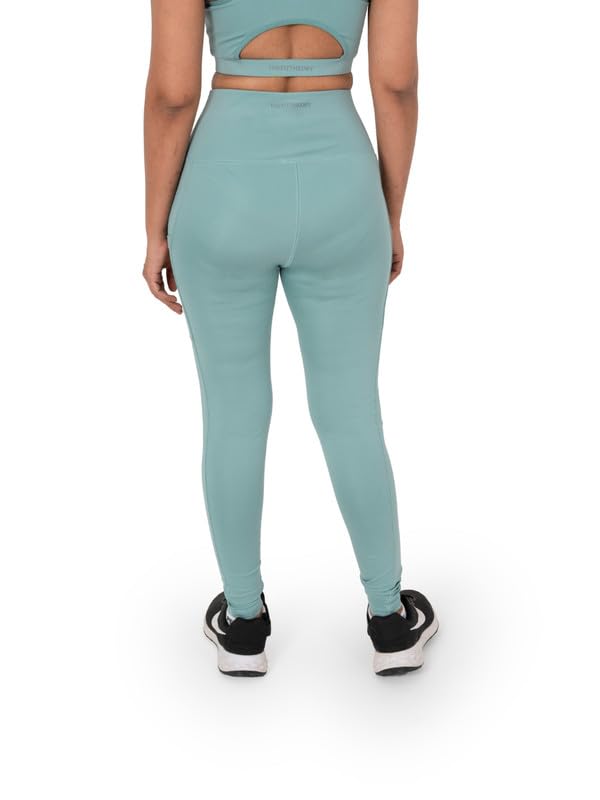 Image of High Waisted Leggings for Women with Side Pockets, Squat-proof, Gym Legging, Bottom Sportswear for Girls & Women, Medium Compression, Stretchable Tight with Premium Fabric