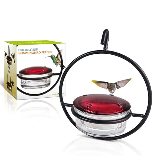 Mosaic Birds Hummble Slim Hummingbird Feeder, M045-301, 3.4 Ounce Capacity, Clear, 1 Piece