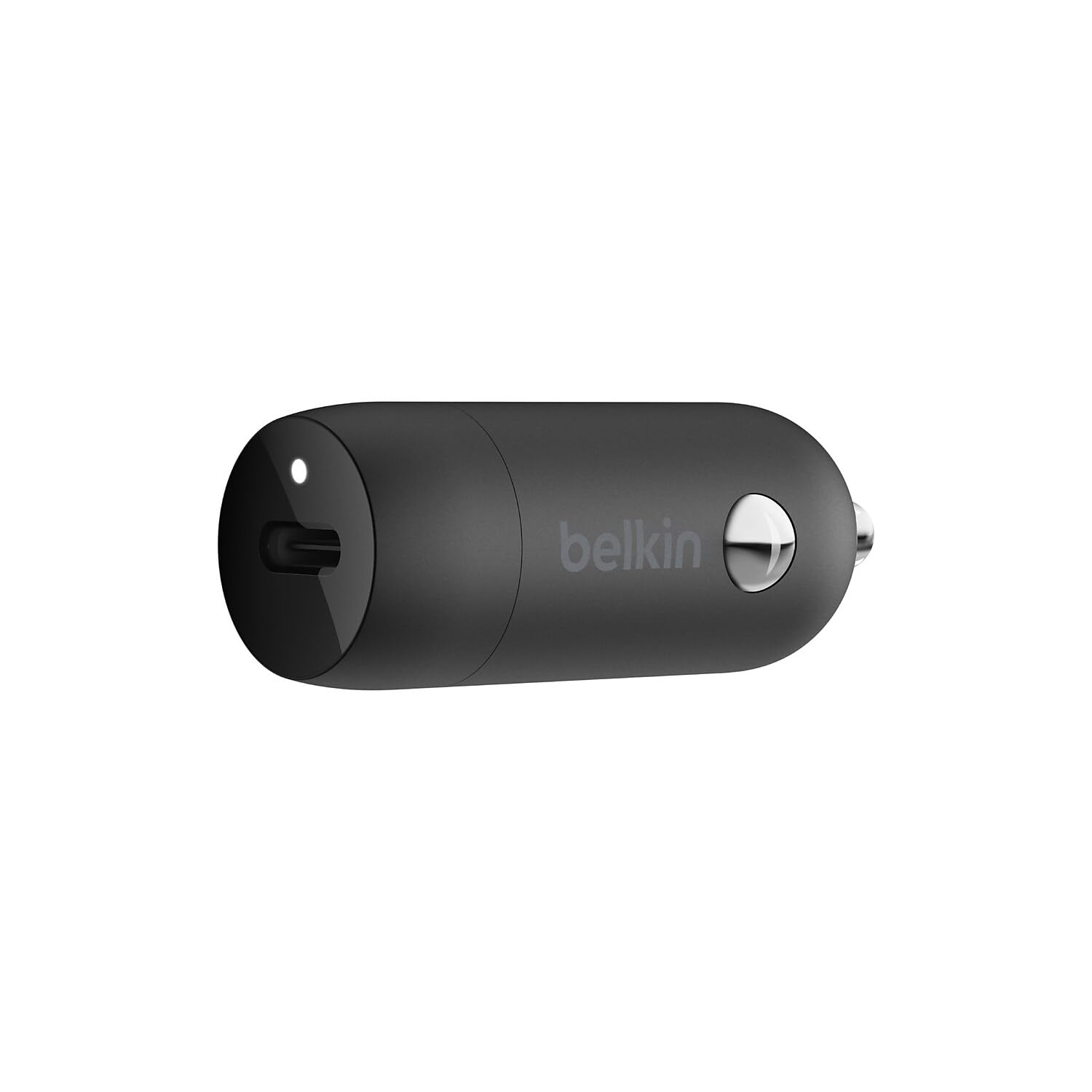 Belkin Caricabatteria da auto rapido USB-C da 20 W con cavo da USB-C a Lightning da 1,2 m (ricarica rapida per iPhone, Samsung, Google Pixel e altri) - Nero