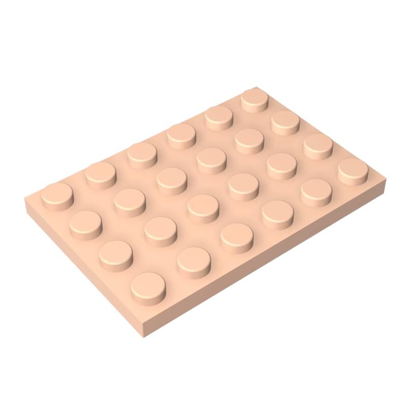 GDS-520 Compatible with LEGO 3032 Foundation Plate 4x6, Light Flesh, 10 PCS — image 1