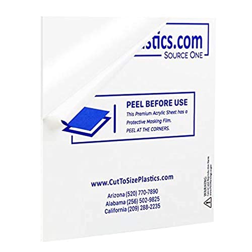 Plexiglas acrylique transparent robuste plaque épaisse 9mm dalle plastique 15x15 cm