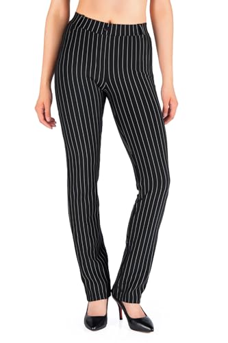 Image of Yogipace,Belt Loops,Women's Petite /Regular /Tall Straight Leg Yoga Dress Pants