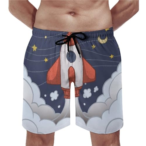 Maillot de bain homme fusée UMENG short de plage séchage rapide S