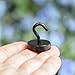 Neosmuk Magnetic Hooks, Cruise Ship Essentials, 80lb+ Heavy Duty Magnetic Hooks for Cruise Cabins, Refrigerator, Grill, Hanging, and Travel | Extra Strong Must-Haves Magnet Hook,Black