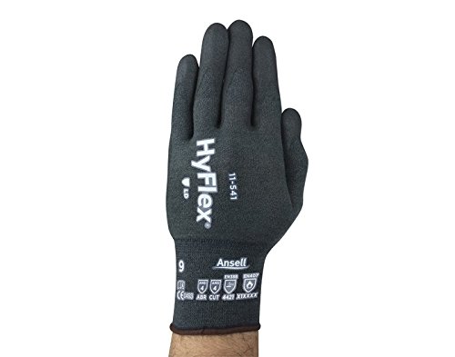 Ansell ActivArmr Gants Electricien, Protection Électrique Classe 00 (Tension 500V), Gants Isolants en Latex de Caoutchouc Naturel, EPI Professionel, 36cm, Jaune, Taille XL (1 Paire)