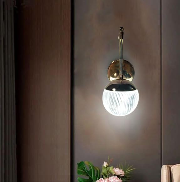 Image of Golden Luxury Modern Creative Three Color Led Wall Lamp for Living Room Bedroom Etc Home Decoration. (Pack of 1)