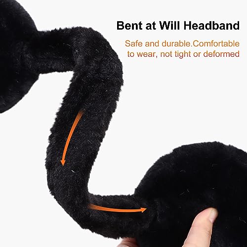 PESAAT Fluffy Ear Muff for Women Plush Earmuffs Kids Winter Earmuffs Girls Boys Cold Weather Ear Warmer4