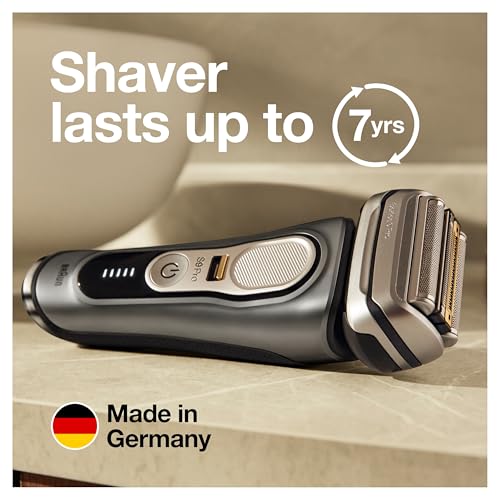 Braun Electric Razor for Men, Series 9 Pro 9465cc Wet & Dry Electric Foil Shaver with ProLift Beard Trimmer, Cleaning & Charging SmartCare Center, Head Shavers for Bald Men, Noble Metal - image 8