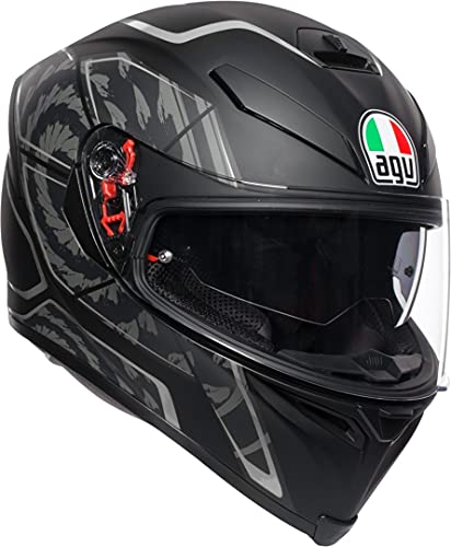 Casco K5 S AGV Multi MPLK Tornado mate negro / plateado L