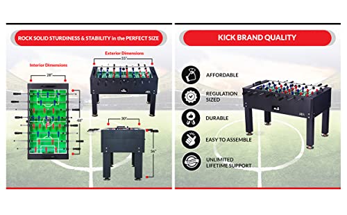 KICK Onyx 55\" Foosball Table (Obsidian) - Thumbnail 6