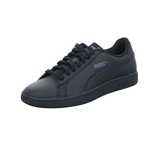 PUMA Unisex Puma Smash v2 L Low-Top, Puma Black-Puma Black, 47 EU