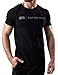 Produktbild Satire Gym - Fitness Slim Fit T-Shirt aus Baumwolle Herren/Eng sitzende & schnell trocknende Sportbekleidung für Männer  Herren Sport Shirt als Fitness Shirt & Gym Shirt (Schwarz, M)