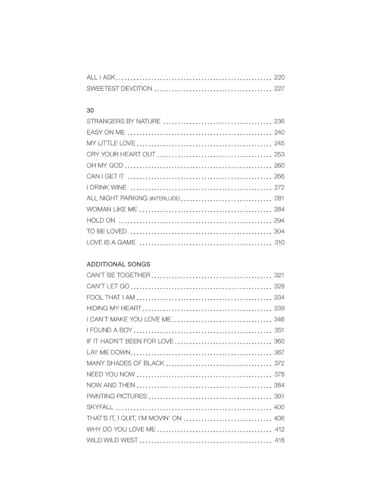 Partitions Adele complet 62 morceaux pour jouer sans bloquer