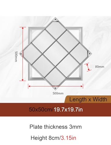Tapa de acero inoxidable para tanque séptico transitable de alta gama 3