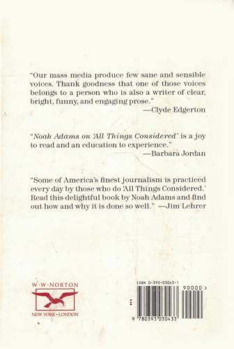 Noah Adams on All Things Considered livre audio CD journal radio