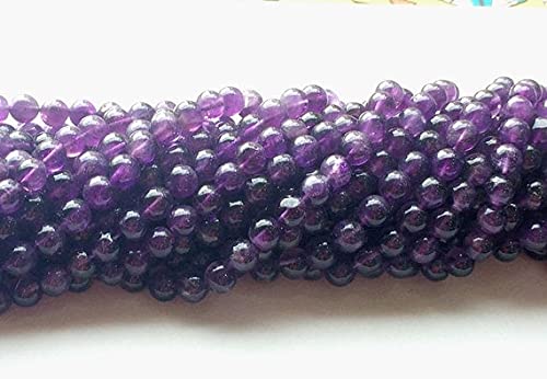 Perles en améthyste naturelle africaine 7mm AAA pour la confection de bijoux artisanaux DIY