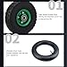 Baxnore 10 Inch Rubber Replacement Wheel, Inflatable Cart Wheel with 6204 Bearing, Heavy Duty 250KG Load for Garden Trolley, Wheelbarrow, and Industrial Carts