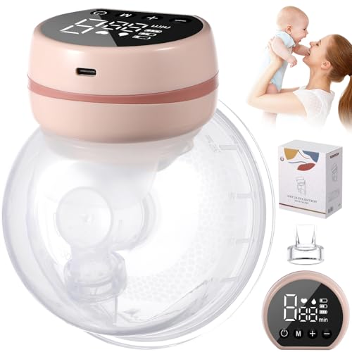 CONGARTENO 電動ハンズ搾乳機 低騒音 ウェアラブル設計 搾乳刺激機能付き 母乳ポンプ 両胸対応 清潔簡単メンテナンス