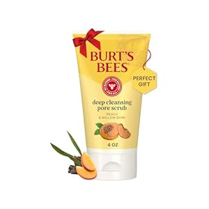 Burt’s Bees Deep Cleansing Pore Scrub with Peach and Willow Bark, 4 Ounces